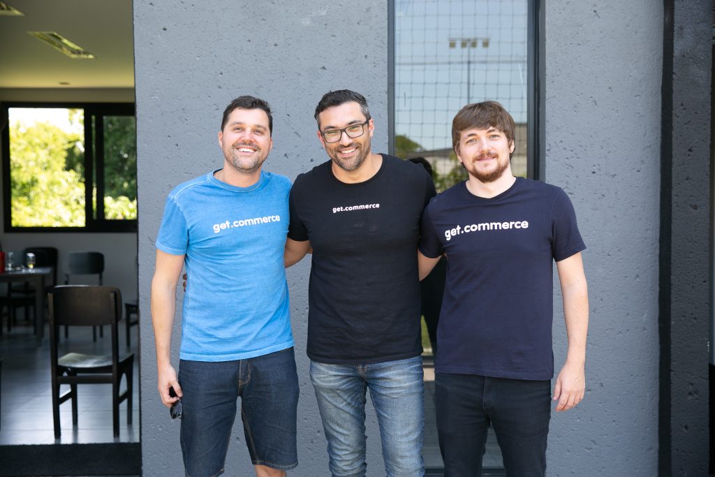 Os cofundadores da Get Commerce: José Augusto Arnuti Aita (diretor-executivo), Daniel João (diretor de operações) e Nathan Leidemer (diretor de tecnologia) - Startups