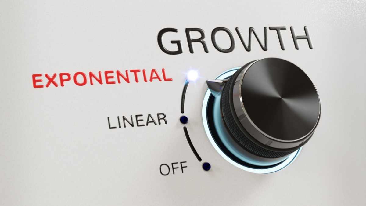 crescimento exponencial - Startups