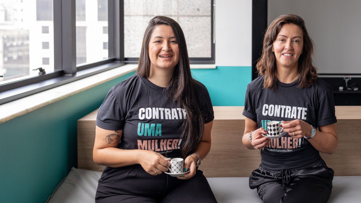 Jhenyffer Coutinho e Fernanda Miranda, sócias da Se Candidate, Mulher!