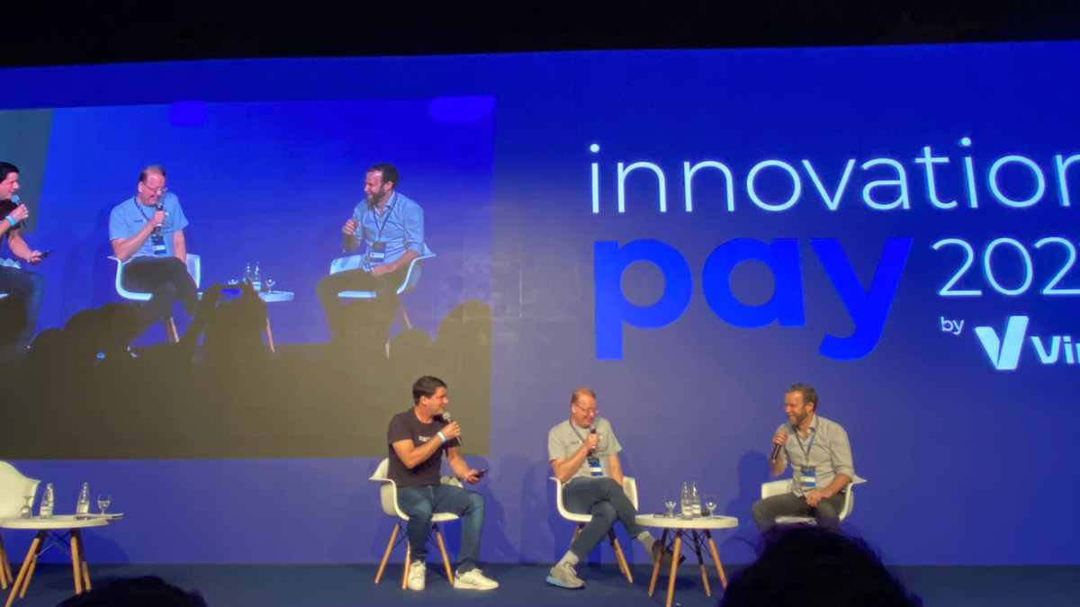 Gustavo Brigatto, Fernando Cirne e Dennis Herszkowicz no Innovation Pay 2022