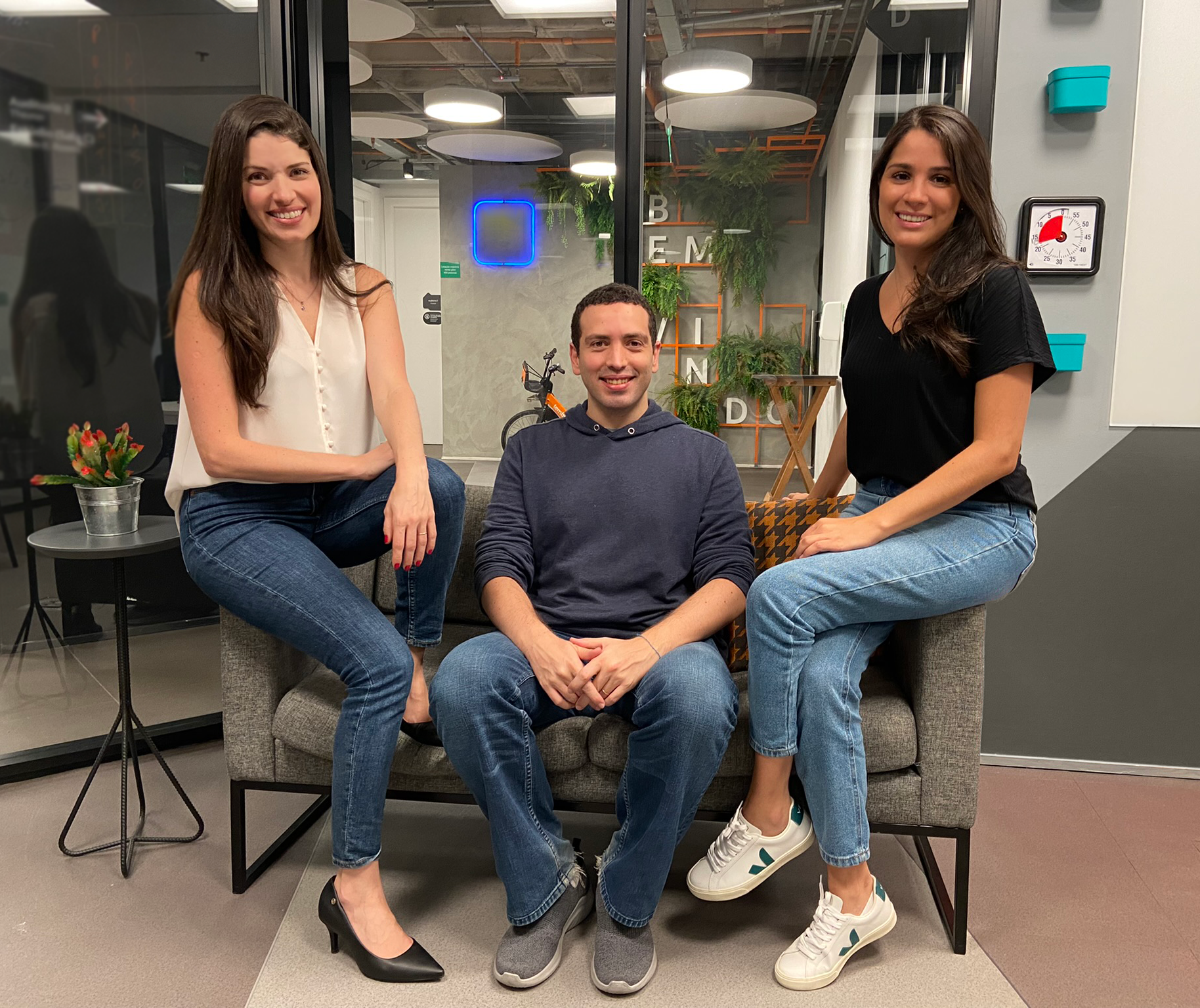 Renata Betti, Maurício Betti e Jaqueline Padilha, sócios da Talent Academy