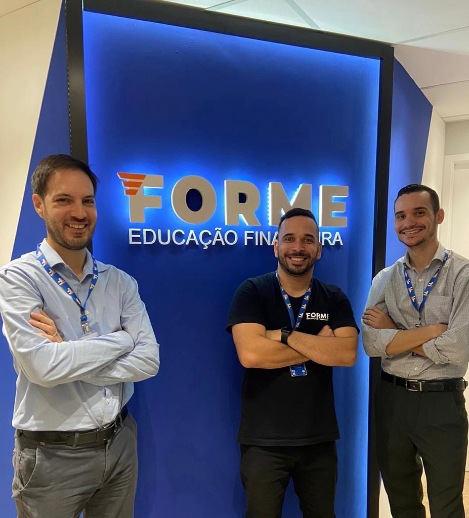 Jacques Hamadani, Filipe Augusto e Bruno Lewis, cofundadores da FORME (Foto: Divulgação)