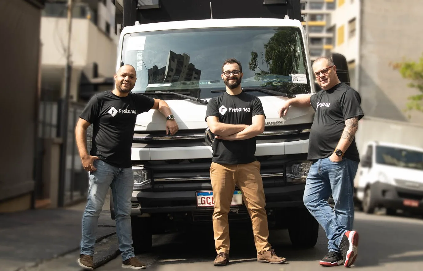 Pedro Sanchez, Marcelo Lemo e Paulo Santaniello, fundadores da Frota 162