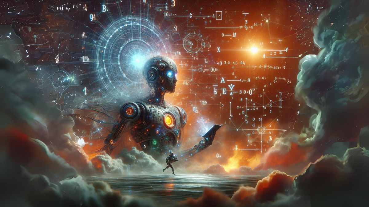 Robô ilustra matéria sobre inteligência artificial