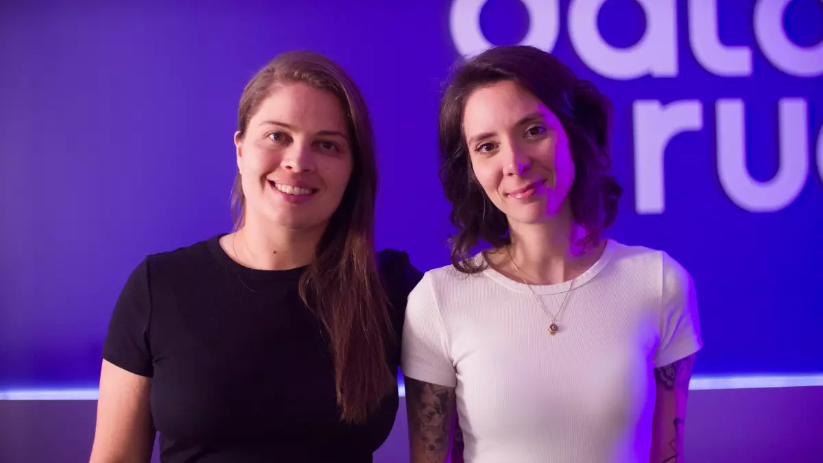 Fundadoras da Data Rudder: Rafaela Helbing e Thais Nolasco