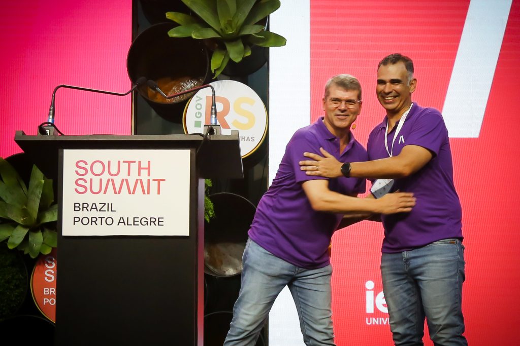 José Renato Hopf e Thiago Ribeiro, presidente e CEO do South Summit Brazil (Crédito: divulgação)