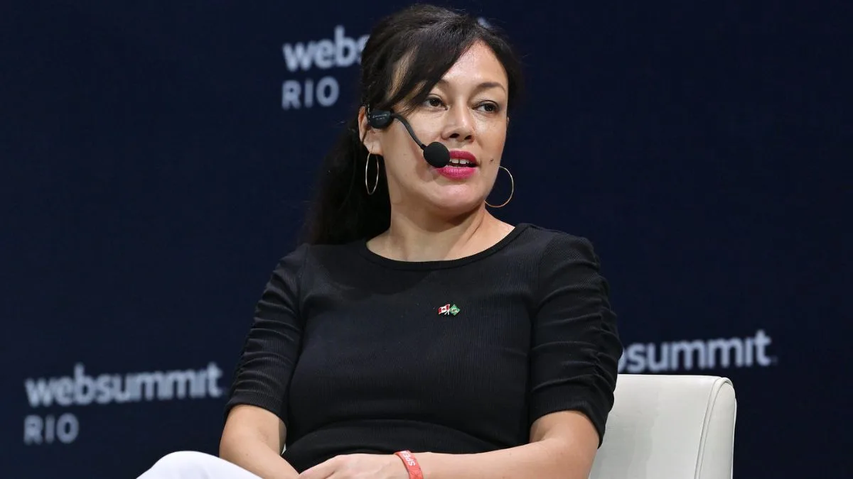 Miryam Lazarte, Founder and CEO at Global Startups Accelerator. Foto: Piaras Ó Mídheach/Web Summit Rio