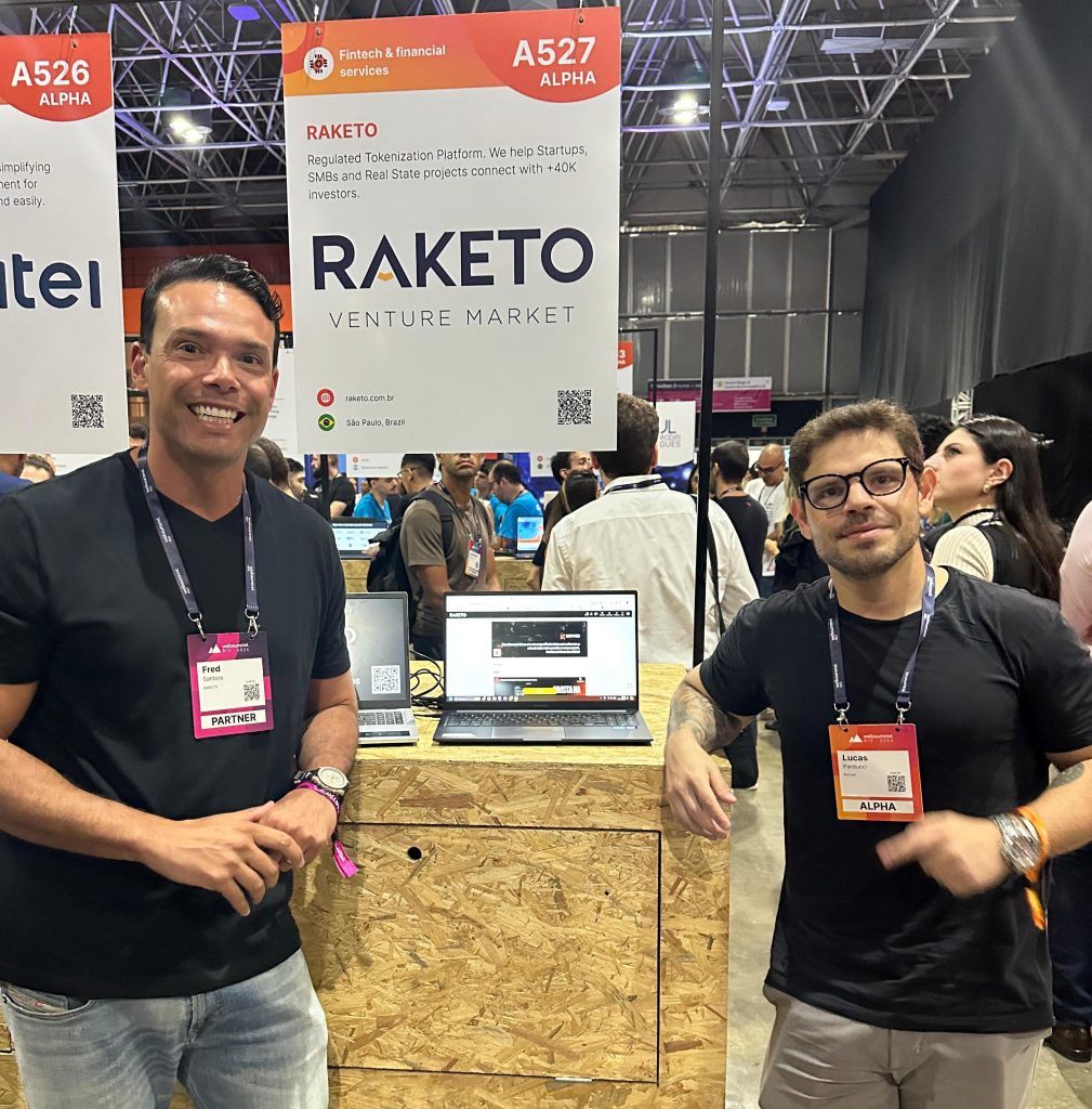 Fred Santoro, CEO da Raketo, e Lucas Parducci, CEO da Kovver